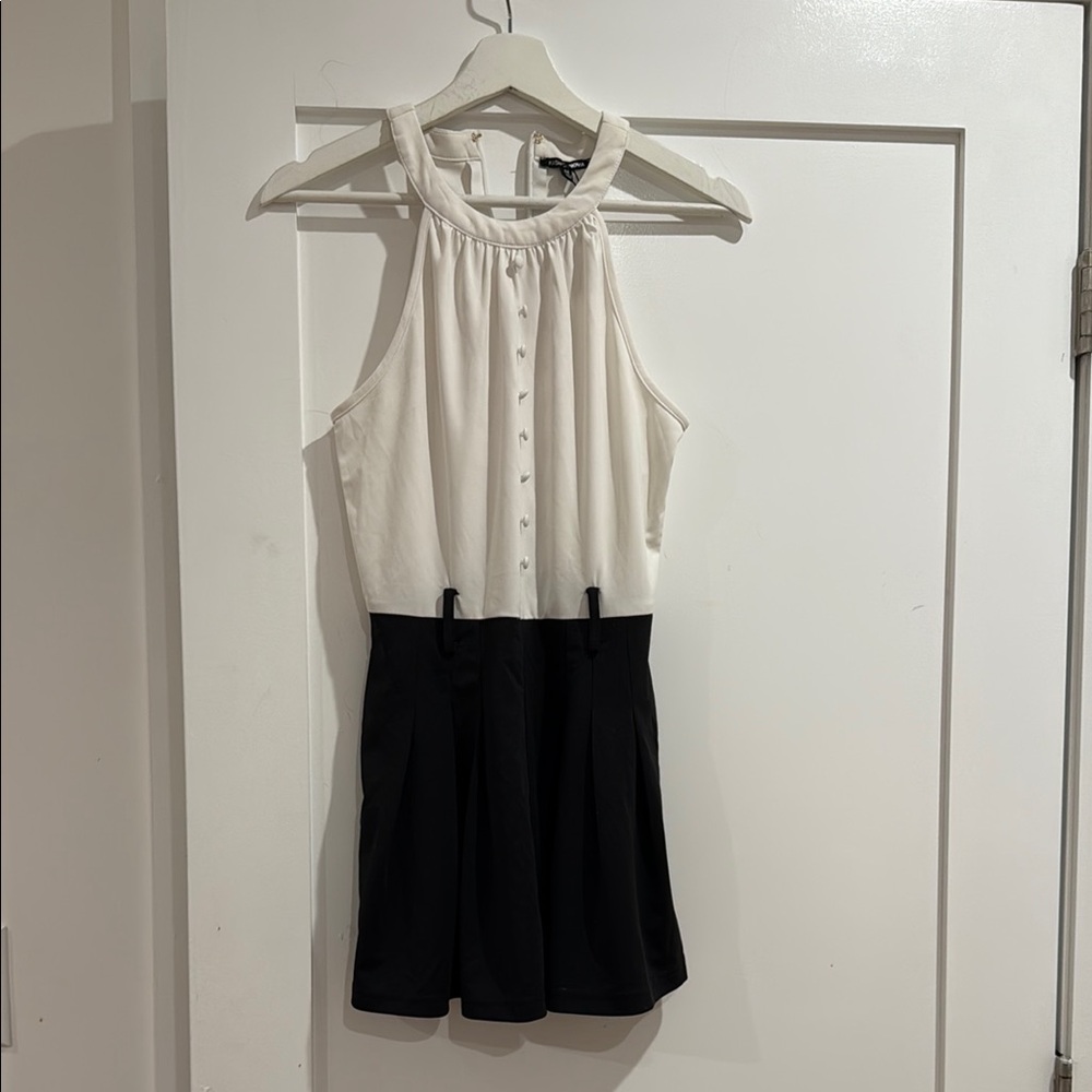 Fashion Nova Black and White Romper